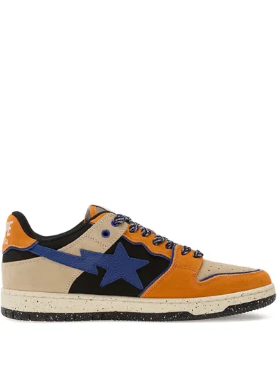 A Bathing Ape Sk8 Sta 1 Sneakers In Orange
