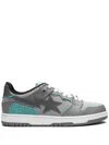 A Bathing Ape Sk8 Sta Low-top Sneakers In Grau
