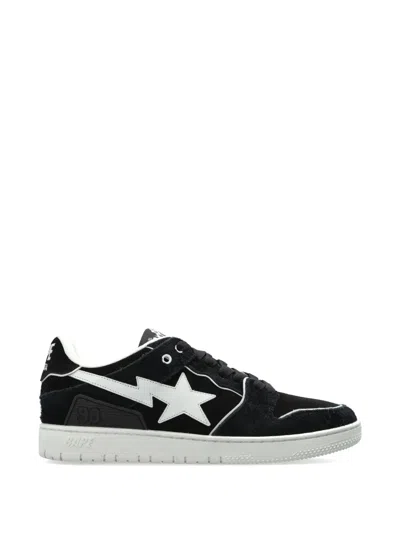 A Bathing Ape Sk8 Sta #2 M2 Star-patch Sneakers In Black
