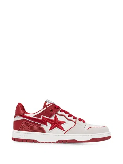 A Bathing Ape Sk8 Sta #5 "red" Sneakers In Multi