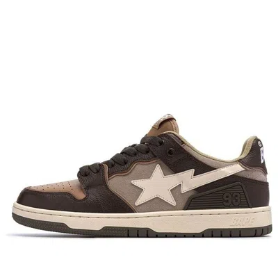 A Bathing Ape Sk8 Sta 'dark Brown Beige'