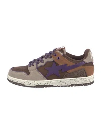 Pre-owned A Bathing Ape Sk8 Sta Sneakers In Brown