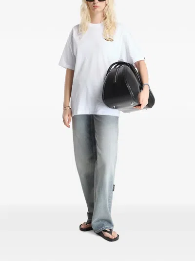 A Bathing Ape Skateboard Bape Logo Relaxed-fit Tee In White