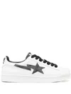 A Bathing Ape Skull Sta Logo-print Sneakers In White