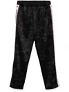 A Bathing Ape Solid Camo One-point Track Pants In Black
