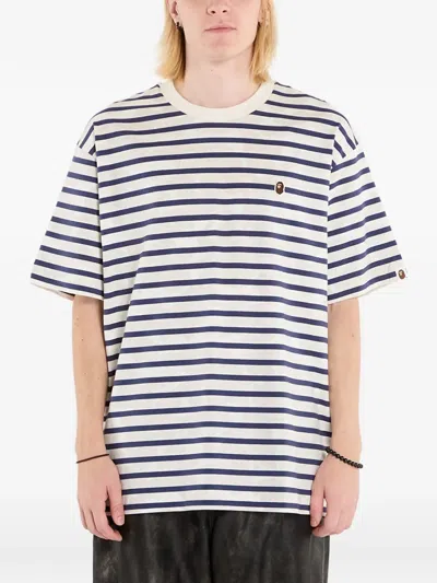A Bathing Ape Solid Camo Stripe T-shirt In Multi