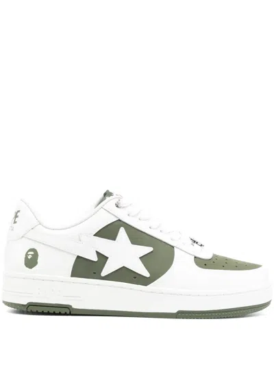 A Bathing Ape Sta #6 Sneakers In Weiss