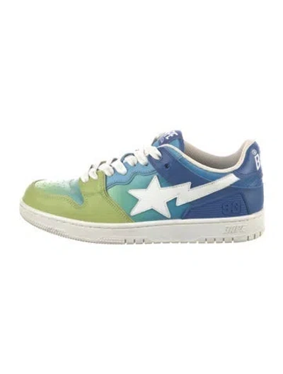 Pre-owned A Bathing Ape Sta Athletic Sneakers In Blue