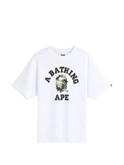 A Bathing Ape Sta College T-shirt In Multi