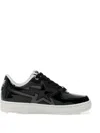 A Bathing Ape Sta Icon Patent Leather Low-top Sneakers