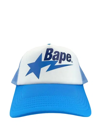 A Bathing Ape Sta Mesh Cap In Blue