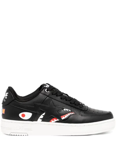 A Bathing Ape Sta Shark M2 Sneakers In Black