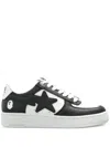 A Bathing Ape Star Patch Low-top Sneakers In Animal Print