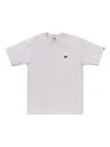 A Bathing Ape Stadium Shark One Point "grey" T-shirt In White