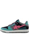 A Bathing Ape Star Appliqué Oxford Shoes In Multi