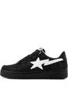 A Bathing Ape Star-appliqué Sneakers In Black