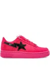 A Bathing Ape Star-appliqué Sneakers In Red