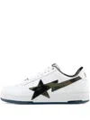 A Bathing Ape Star-appliqué Sneakers In White