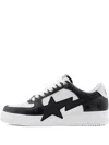 A Bathing Ape Star-appliqué Sneakers In White