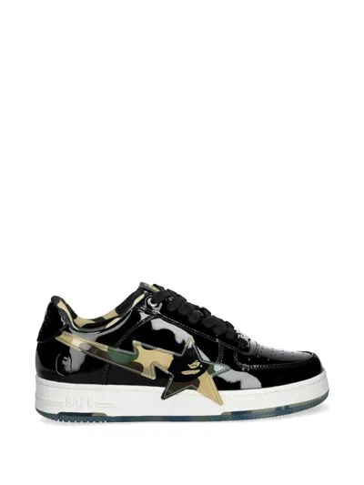A Bathing Ape Star-embellishment Sneakers In Black