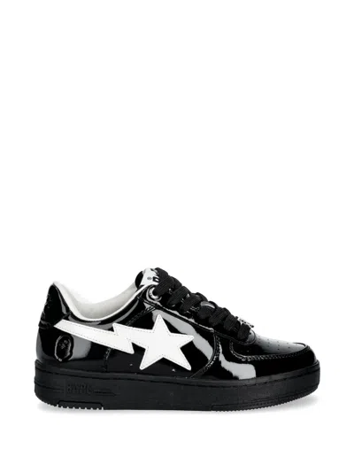A Bathing Ape Star-embellishment Sneakers In Black