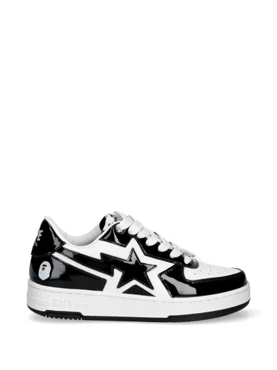 A Bathing Ape Star-embellishment Sneakers In White