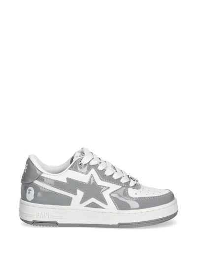 A Bathing Ape Star-embellishment Sneakers In White