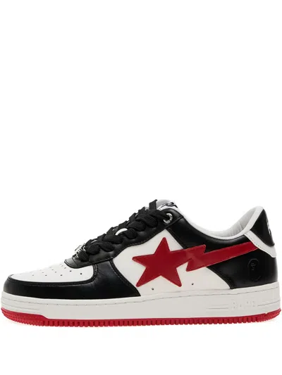 A Bathing Ape Star-lightning Bolt Trainers In Black