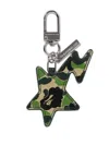 A Bathing Ape Star Lightning Keychain In Green