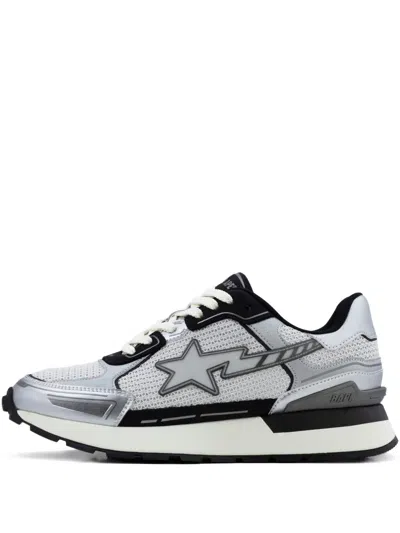 A Bathing Ape Star-lightning Low-tops In Gray