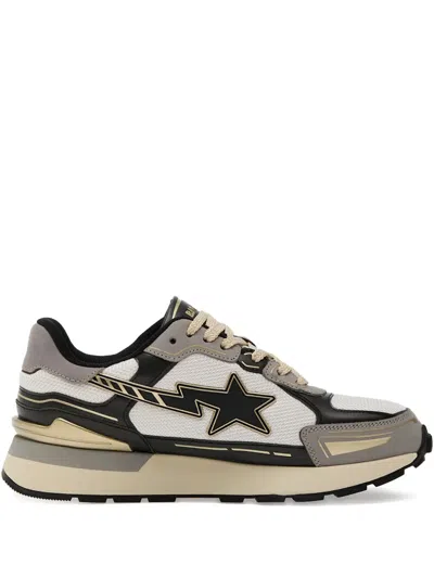 A Bathing Ape Star-lightning Sneakers In Black