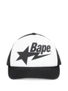 A Bathing Ape Star-mesh Cap In Black