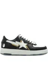 A Bathing Ape Star-patch Sneakers In Black