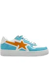A Bathing Ape Star-patch Sneakers In Blue