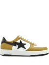 A Bathing Ape Star-patch Sneakers In Brown