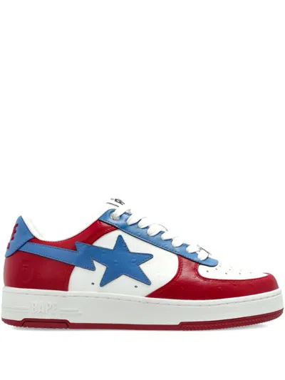 A Bathing Ape Star-patch Sneakers In Multi