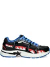 A Bathing Ape Star Shark-tooth Sneakers In Black