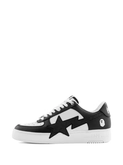 A Bathing Ape Sneakers Mit Sternmotiv In Black