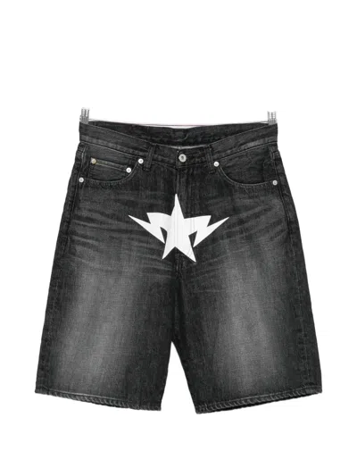 A Bathing Ape Star-print Shorts In Black