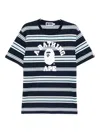 A Bathing Ape Striped T-shirt In Black