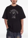 A Bathing Ape Studd-embellish T-shirt In Black