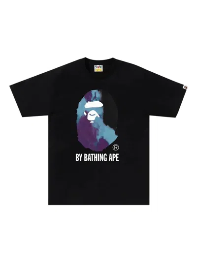 A Bathing Ape Tie Dye By Bathing Ape T-shirt In Schwarz