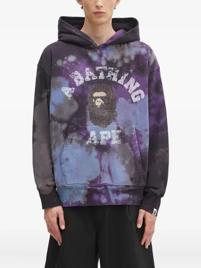 A Bathing Ape Tie-dye Hoodie In Multi