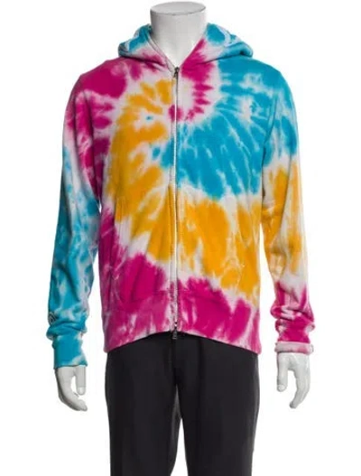 Pre-owned A Bathing Ape Tie Dye Shark Tie-dye Print Hoodie In Multi