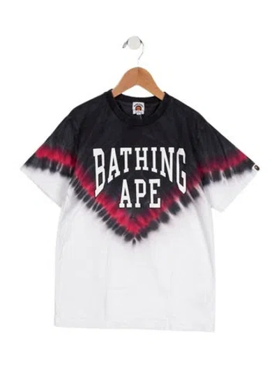 Pre-owned A Bathing Ape Kids' Tie-dye T-shirt In Grey