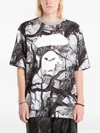 A Bathing Ape Tree Edge Camo Ape Face T-shirt In Black