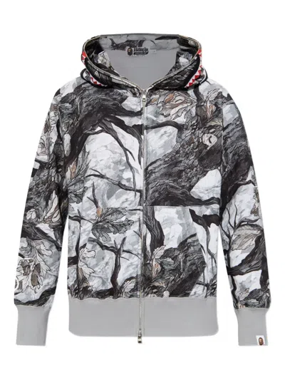 A Bathing Ape Tree Edge Hoodie In Black