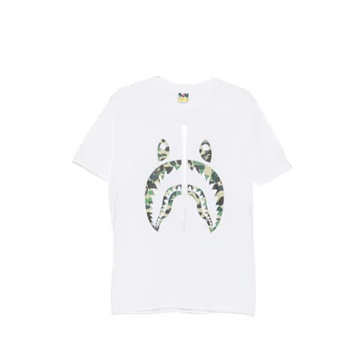 A Bathing Ape Camouflage-print T-shirt In White