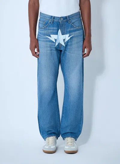 A Bathing Ape Twin Sta Jeans In Blue