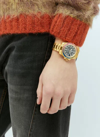A Bathing Ape Type 1 Bapex Watch In Gold | ModeSens